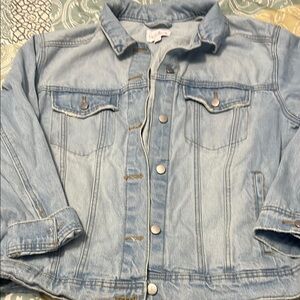 Isabel Maternity by Ingrid & Isabel Light Blue Denim Jacket